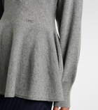 Stella McCartney Peplum virgin wool top
