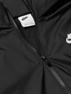 Nike - Windrunner Logo-Embroidered Shell Hooded Jacket - Black