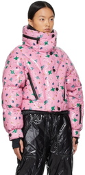 Moncler Genius 3 Moncler Grenoble Pink Cropped Down Jacket