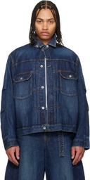 sacai Blue Faded Denim Jacket