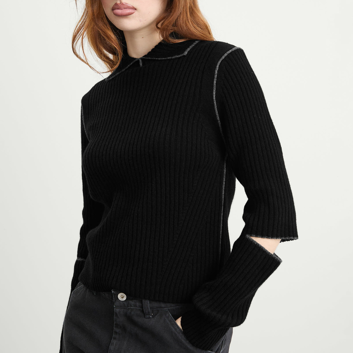 YMC Women's Peeka Jumper in Black