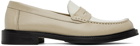 VINNY’s White & Beige Yardee Loafers