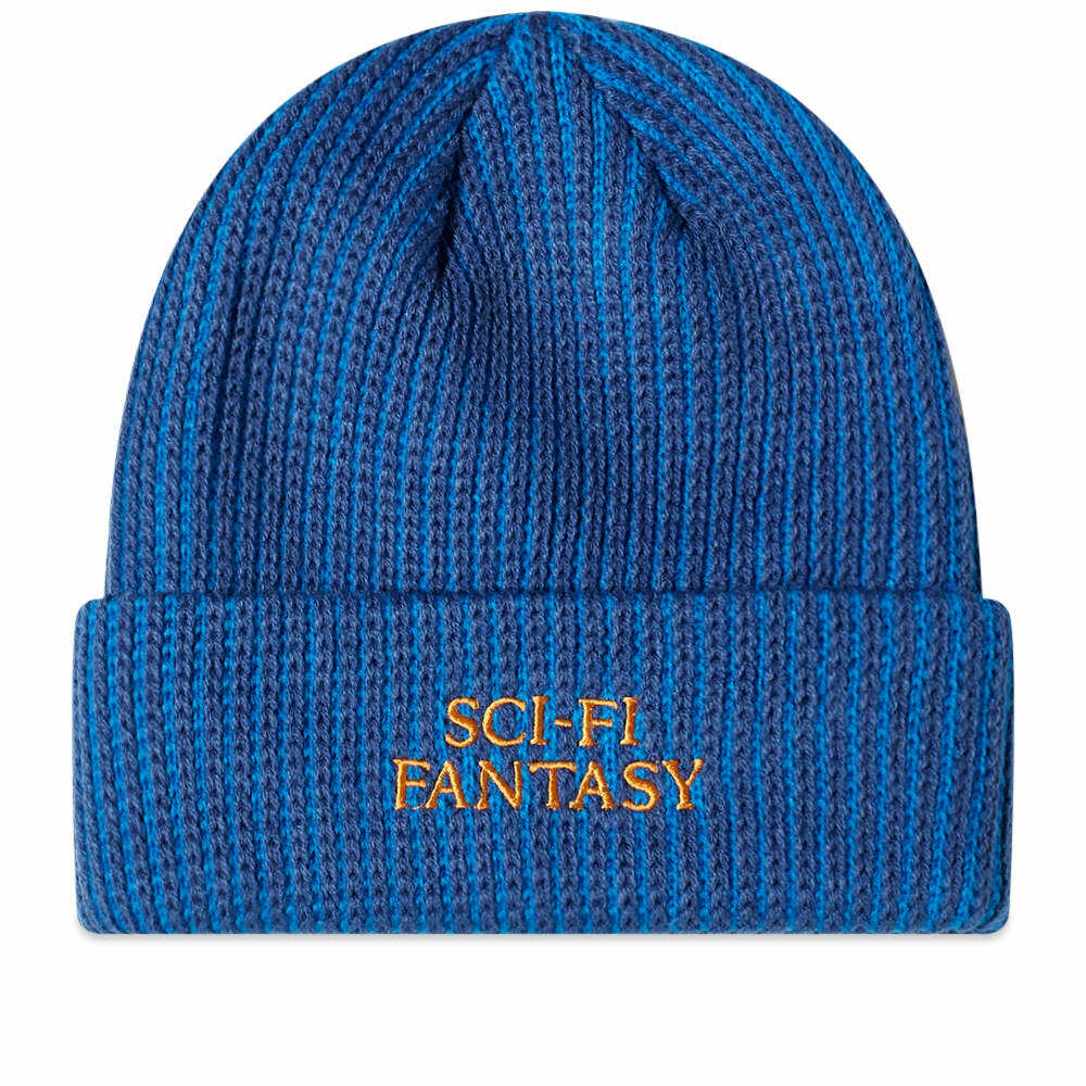 Sci-Fi Fantasy Men's Logo Beanie in Blue And Navy