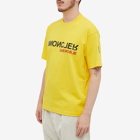 Moncler Grenoble Men's Hashtag Logo T-Shirt in Yellow