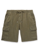 Vilebrequin - Baie Straight-Leg Linen Drawstring Cargo Shorts - Green