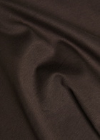 Raith Luxe Mercerised Cotton T-shirt Dark Brown