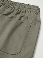 FRAME - Traveler TENCEL™ Lyocell and Cotton-Blend Twill Drawstring Trousers - Green