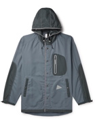 AND WANDER - Vent CORDURA and Nylon-Ripstop Hooded Jacket - Blue