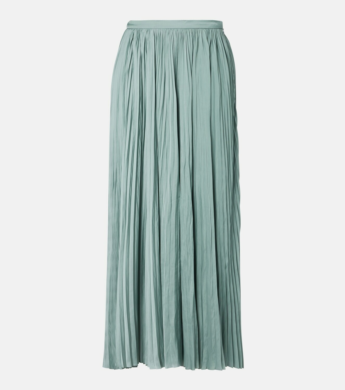 Ulla Johnson Lulu satin plissé maxi skirt