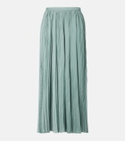 Ulla Johnson Lulu satin plissé maxi skirt