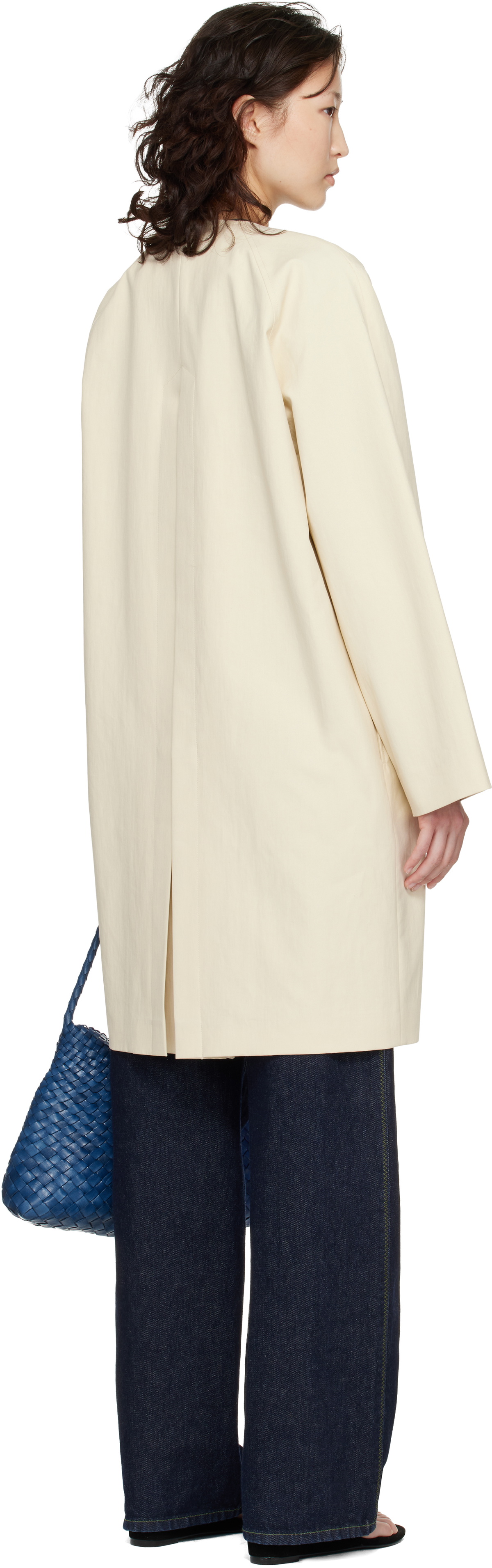 Loulou de Saison Beige Merill Cotton Gabardine Coat