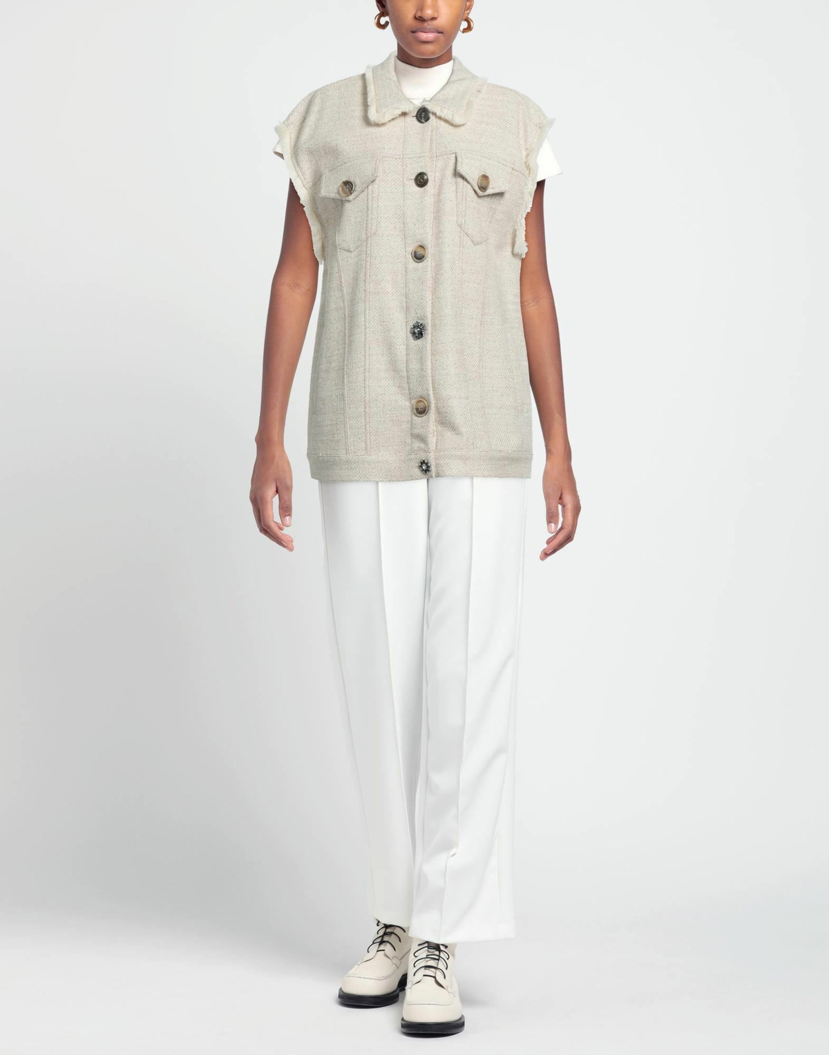 Semicouture Womens Jacket in Beige