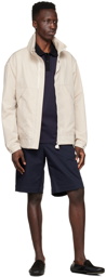 Moncler Navy Cotton Polo