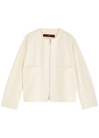 High Symmetry Panelled Stretch-jersey Jacket Off White