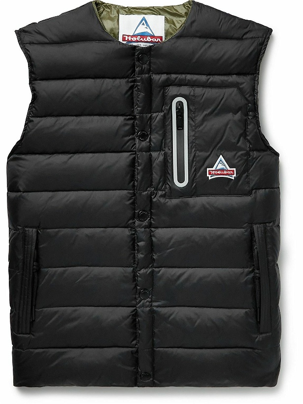 Photo: Holubar - Slim-Fit Quilted Padded Down Shell Vest - Black
