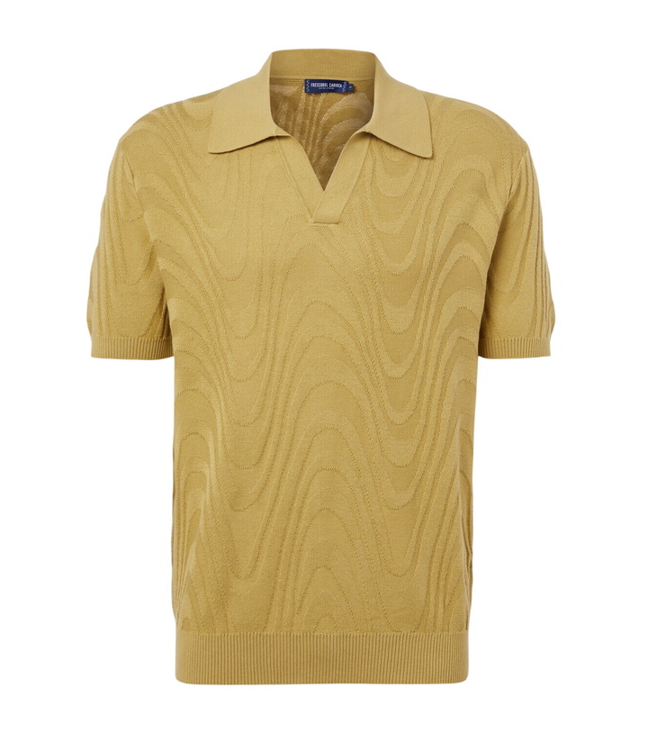 Photo: Frescobol Carioca Rino cotton and silk jacquard polo shirt
