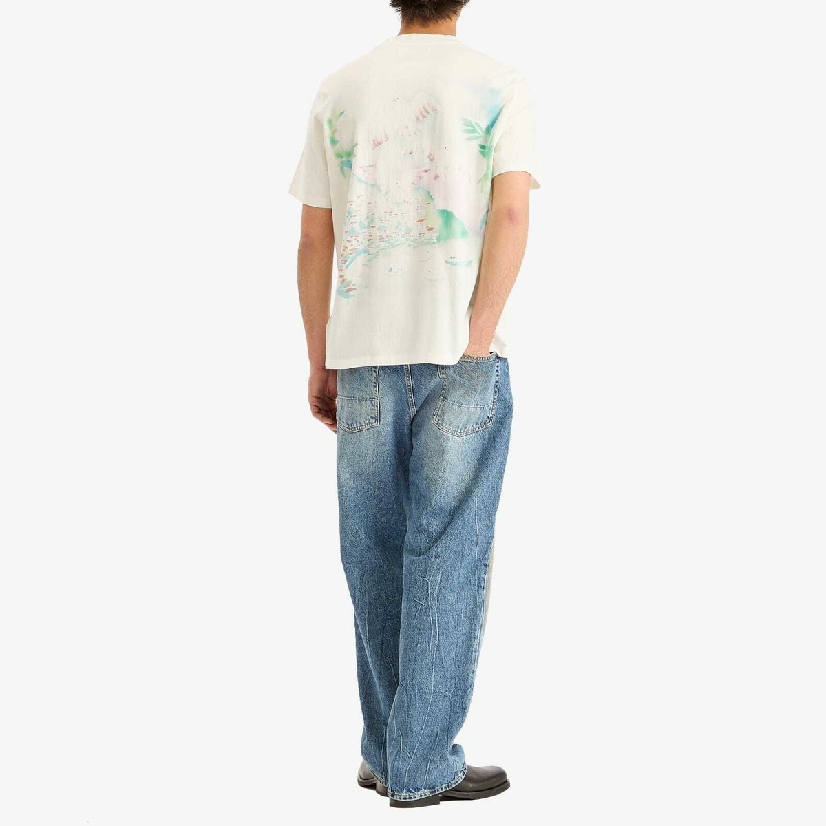 Our Legacy Men's Box T-Shirt in Sea View Print Legacy Jersey