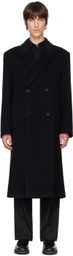Hugo Black Double-Breasted Coat