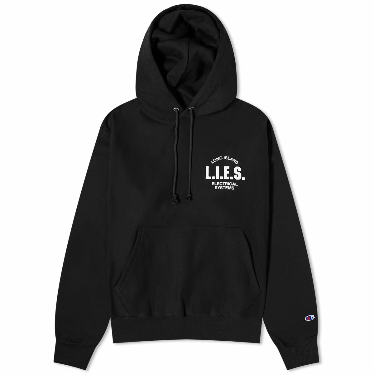 L.I.E.S. Records Men's Classic Logo Hoodie in Black