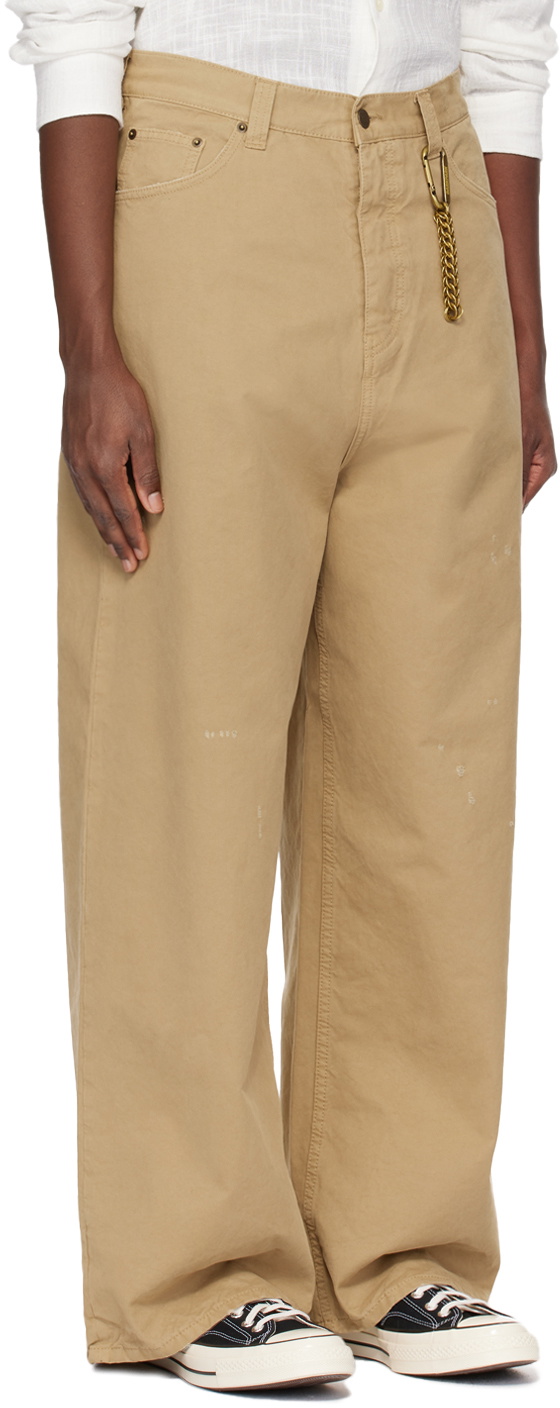 DARKPARK Beige Ray Trousers
