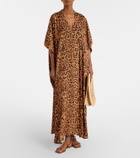 Melissa Odabash Vanessa leopard-print kaftan