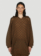 Isa Boulder Check Knit Hooded Sweater