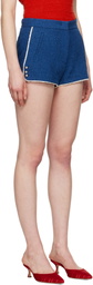 MSGM Blue Cotton Shorts
