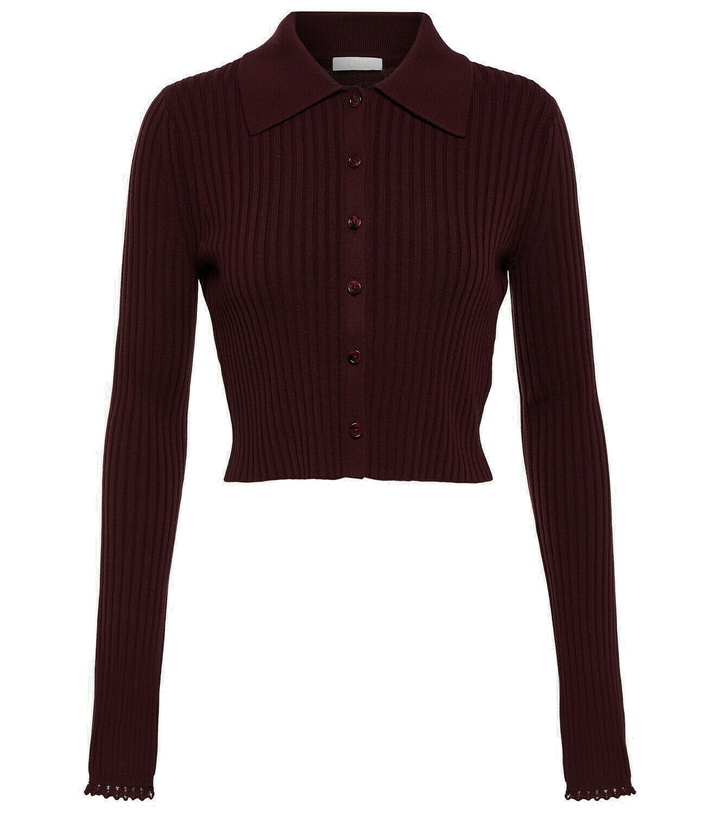 Photo: Chloé Ribbed-knit wool-blend cardigan