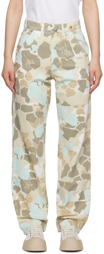Photo: Objects IV Life Beige & Blue Camouflage Jeans