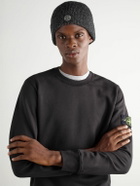 Stone Island - Logo-Appliquéd Reflective Ribbed-Knit Beanie