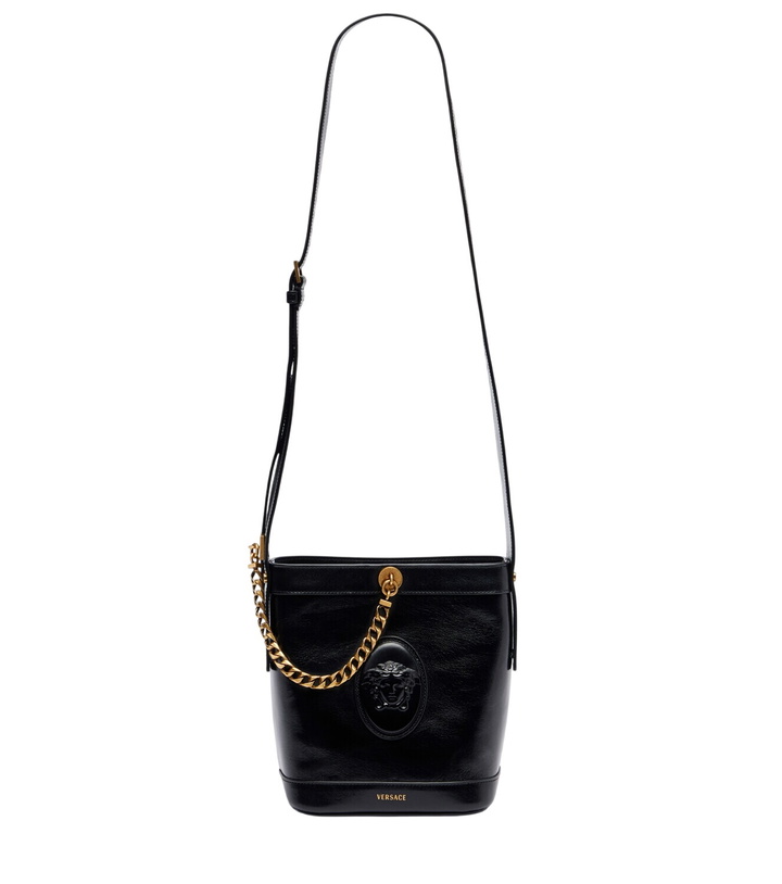 Photo: Versace Medusa Mini leather bucket bag