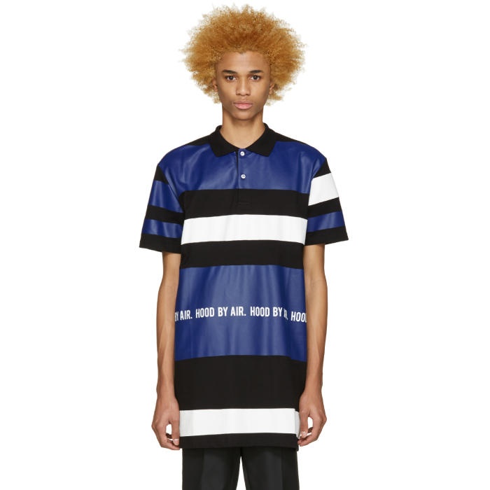 Photo: Hood by Air Tricolor Long Striped Polo