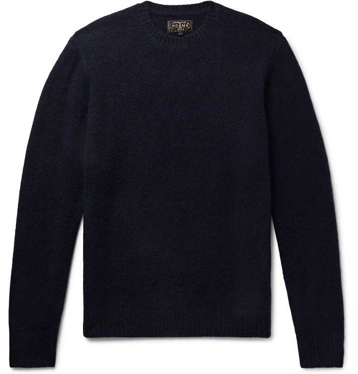 Photo: Beams Plus - Cashmere and Silk-Blend Sweater - Blue