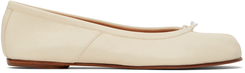 【Maison Margiela】Tabby Ballerina Flats ★追跡可能★ MAISON MARGIELA | Tabi New Leather Ballerina Flats | Women