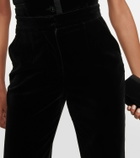 Costarellos Barine cotton velvet straight pants