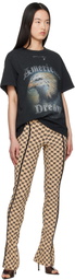 MISBHV Beige Monogram Coquette Leggings