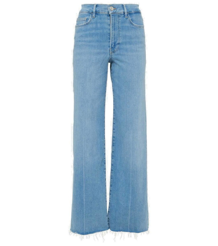 Photo: Frame Le Slim Palazzo high-rise wide-leg jeans