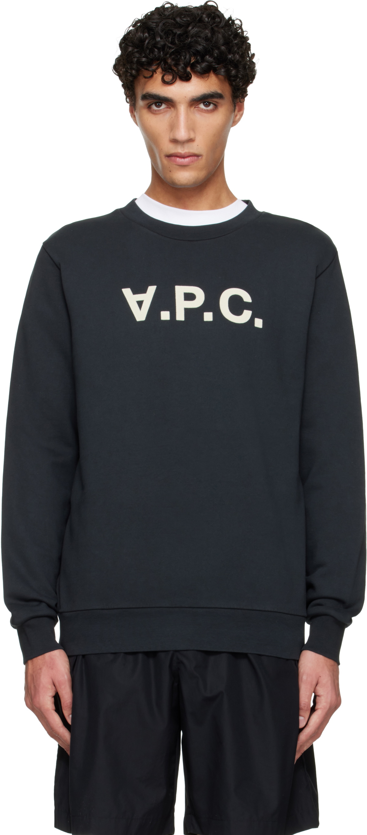 A.P.C. Black Standard Grand 'VPC' Sweatshirt