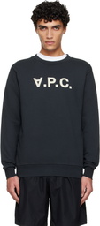 A.P.C. Black Standard Grand 'VPC' Sweatshirt