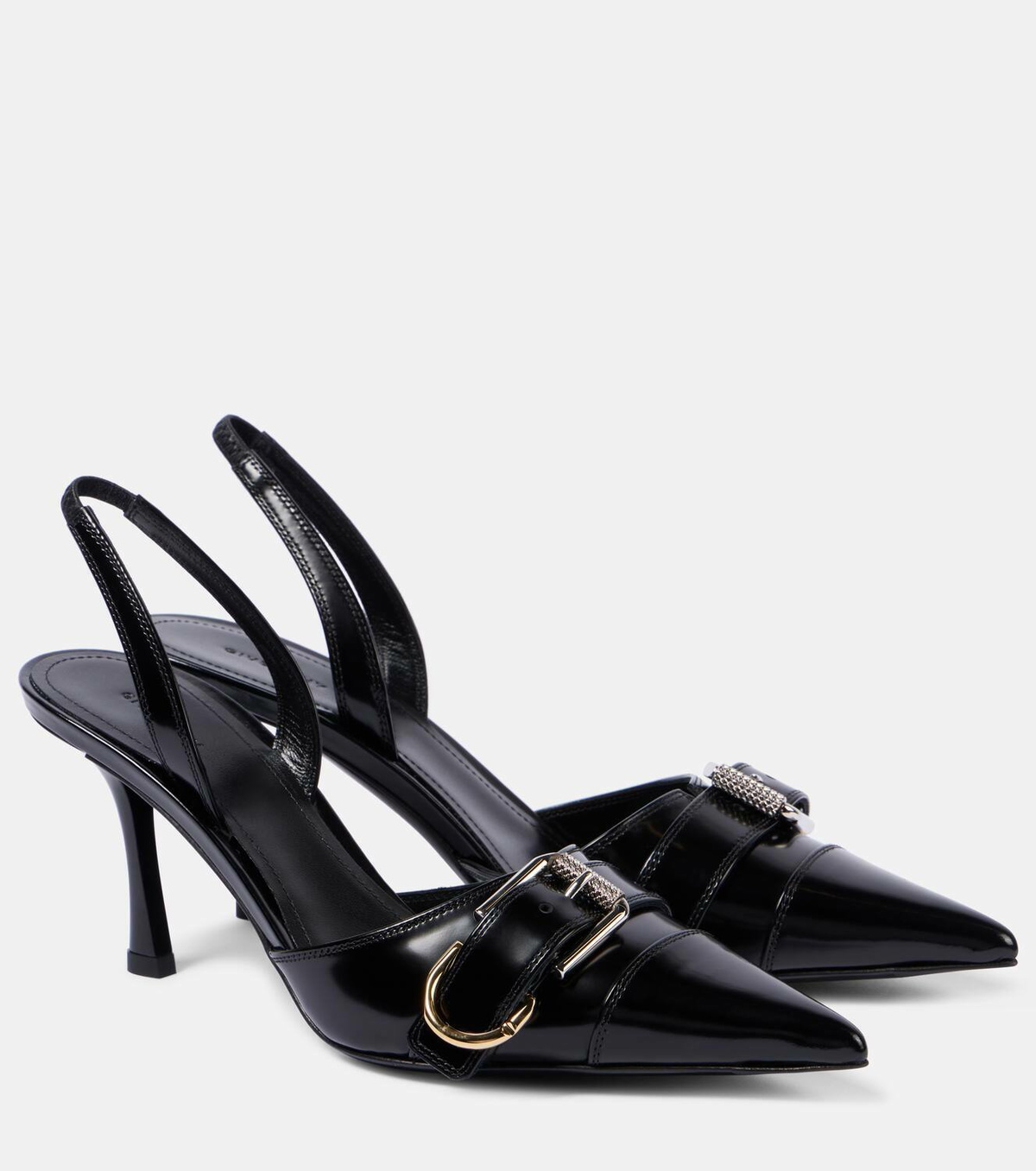 Givenchy Voyou brushed leather slingback pumps Givenchy Givenchy Voyou brushed leather slingback pumps Givenchy