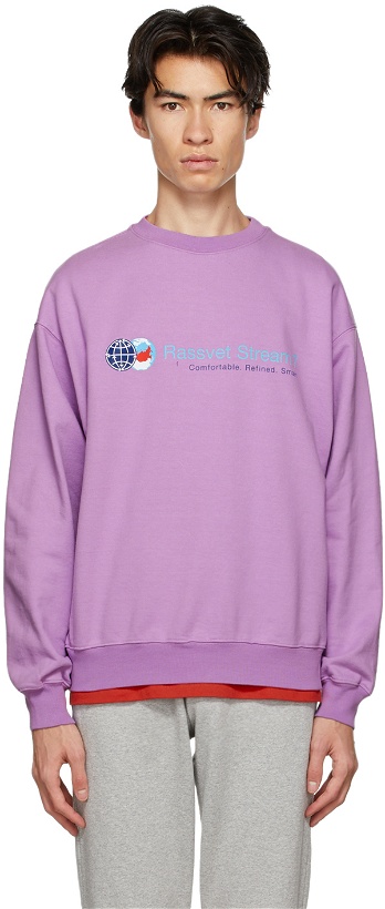 Photo: Rassvet Pink Logo 'Stream 7' Sweatshirt