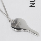 NUMBERING Men's Rose Key Necklace in Silver