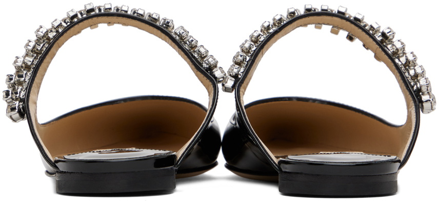 Jimmy Bing In Black Glossy Cowhide Mules  587752
