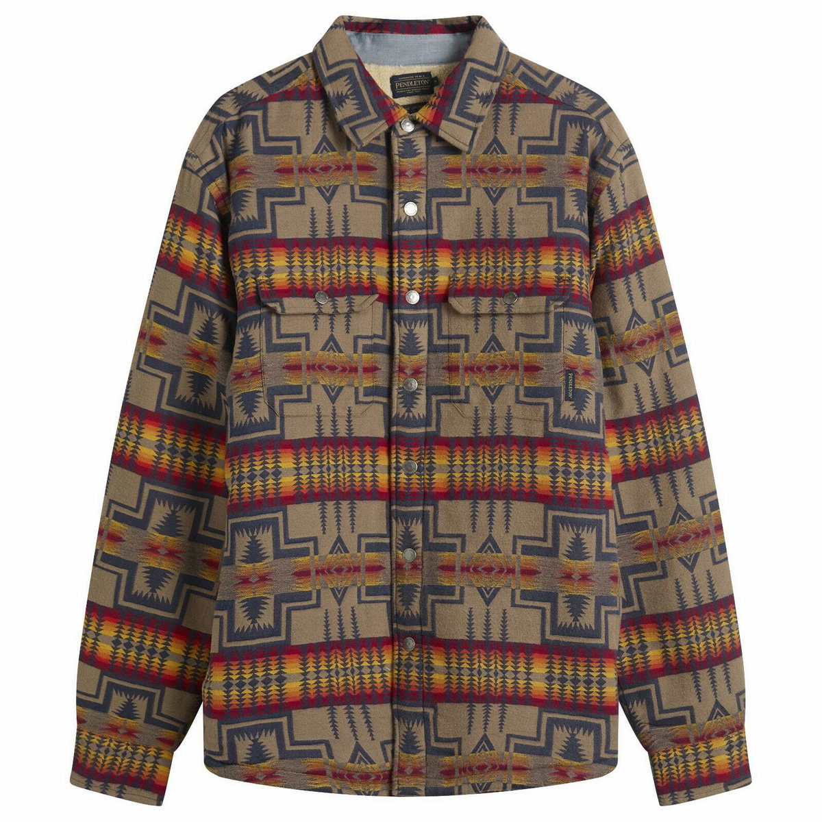 Pendleton Men's Bay City Overshirt in Harding Navy