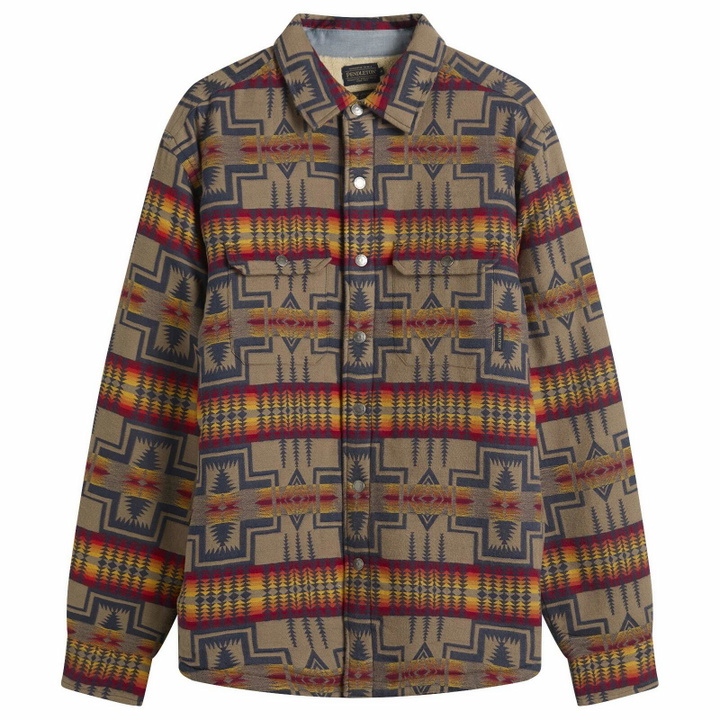 Photo: Pendleton Men's Bay City Overshirt in Harding Navy
