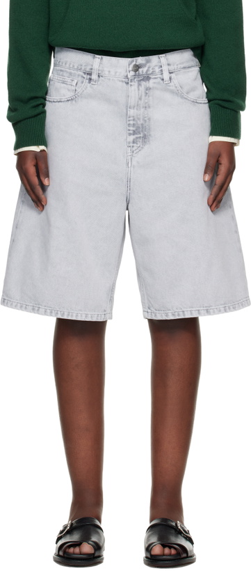 Photo: Carhartt Work In Progress Gray Brandon Denim Shorts