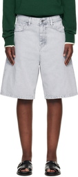 Carhartt Work In Progress Gray Brandon Denim Shorts