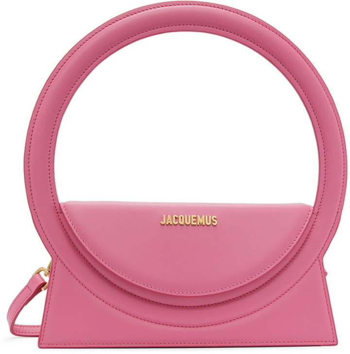 Photo: JACQUEMUS Pink 'Le Sac Rond' Shoulder Bag
