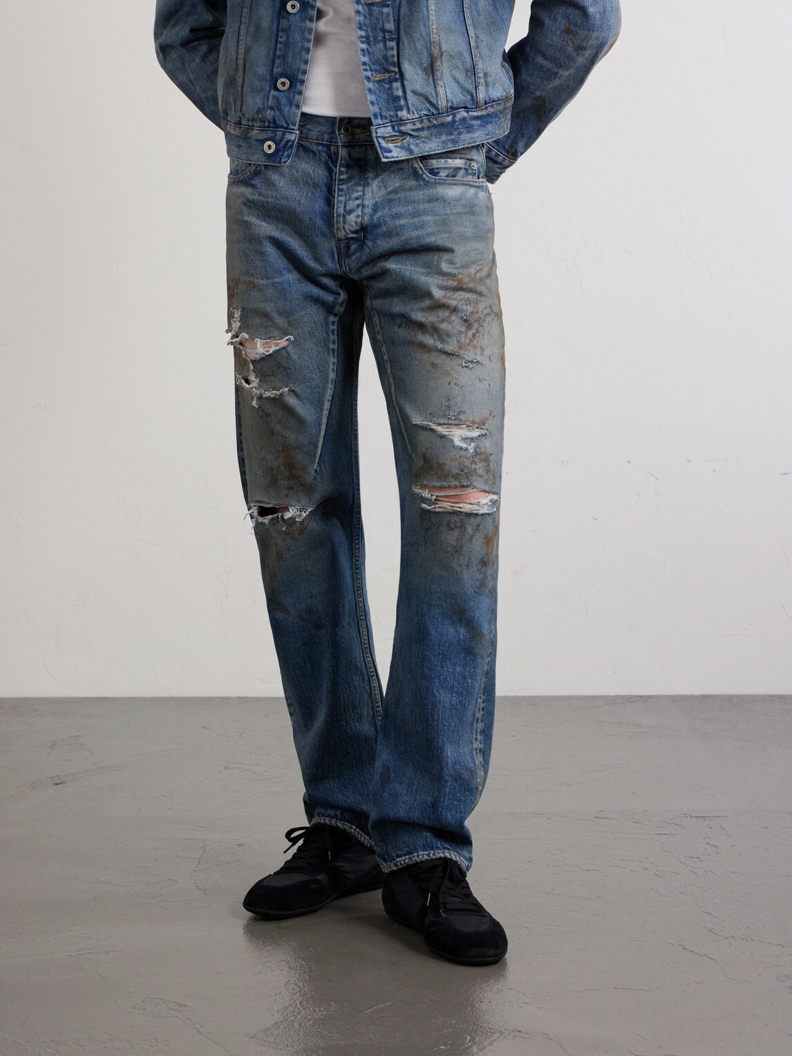 DRKSHDW by Rick Owens - Kurdt Straight-Leg Distressed Jeans - Blue