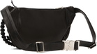 YOHJI YAMAMOTO Black Soft Oil Cow Leather Belt Bag